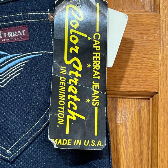 Vintage CAP FERRAT JEANS Women's 16 Stretch Denimotion Dark Blue Denim Jeans NWT - Picture 5 of 6